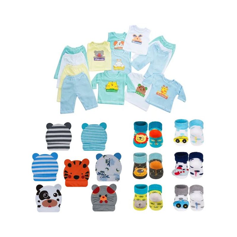 BABY KDS - Semanario  gorros  medias sonajero bebe niño - glotoncitos.