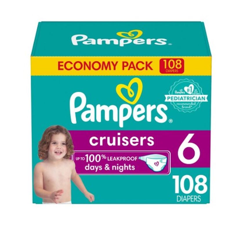 PAMPERS - Pañales Pampers Cruisers E6 - 108Unds 16k+