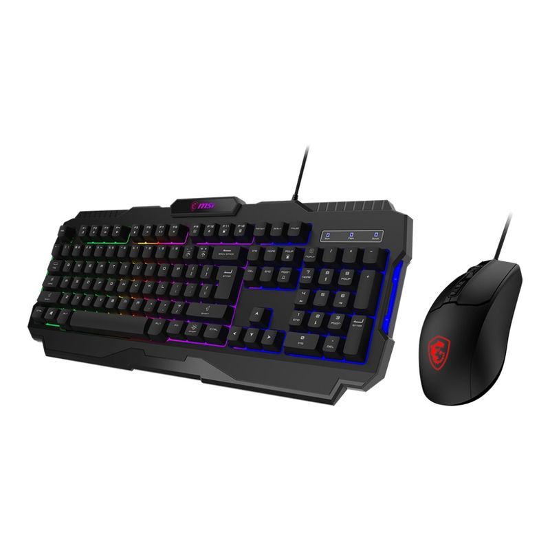 MSI - Combo Gamer MSI Forge GK100 / Teclado RGB / Mouse 6400 DPI