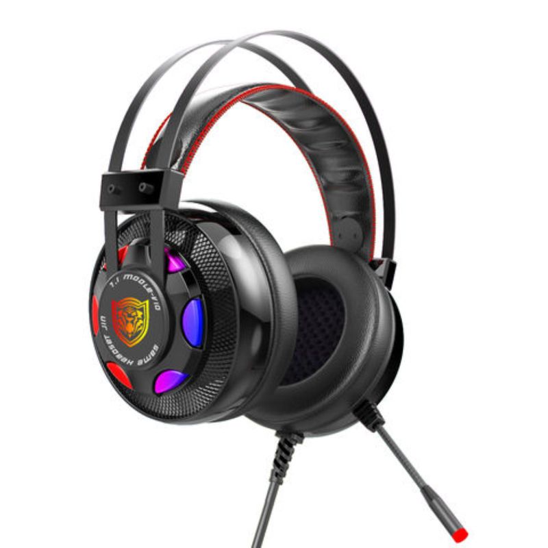 GENERICO - Diadema Gamer Rgb Microfono Bajos Profundos Auriculares V10