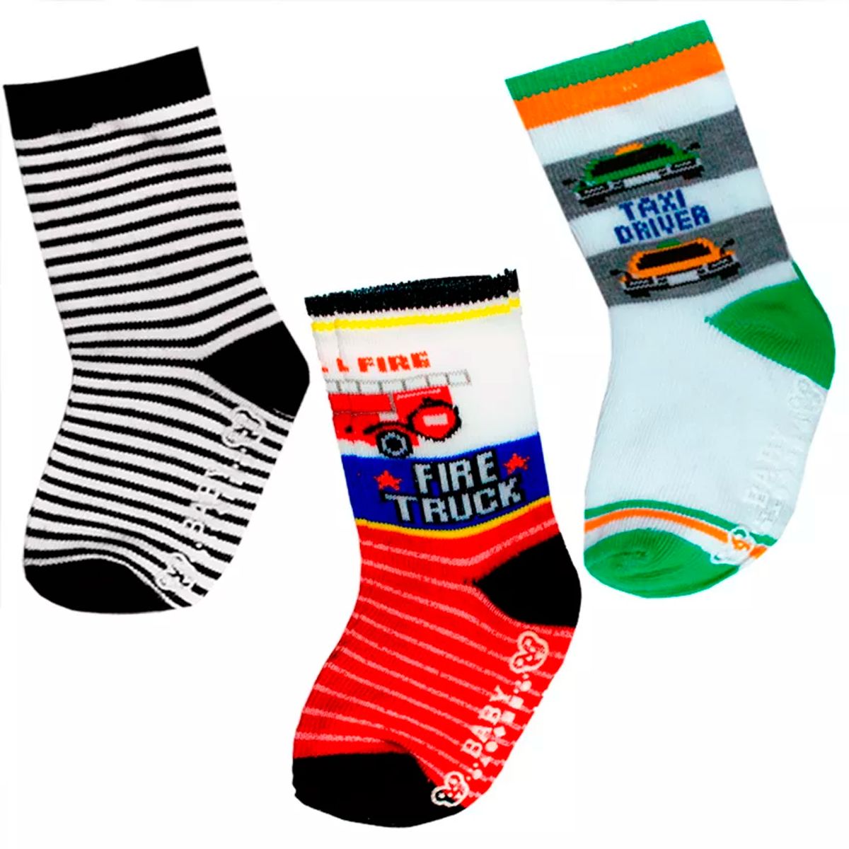 BABY KDS - Set medias x 6  niño / bebe glotoncitos - multicolor