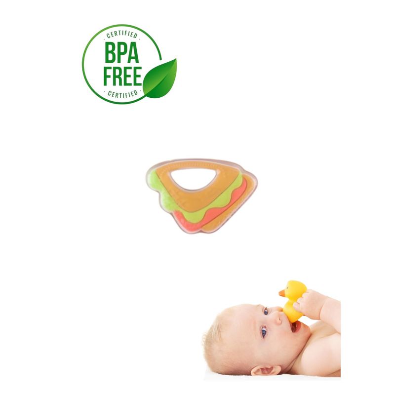 GENERICO - Mordedor Rascaencias Frío De Diseño Para Bebe Sandwich