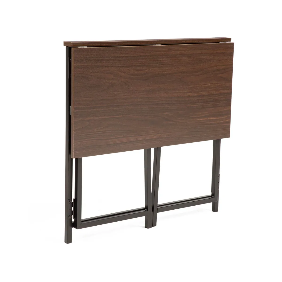 ERGONOMUS - Escritorio Plegable Moderno Símil Madera Wengué