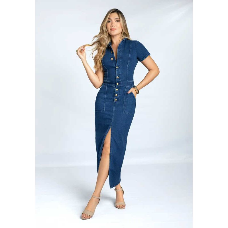 MARKETING PERSONAL - Vestido Mujer Azul Oscuro Mp 111327