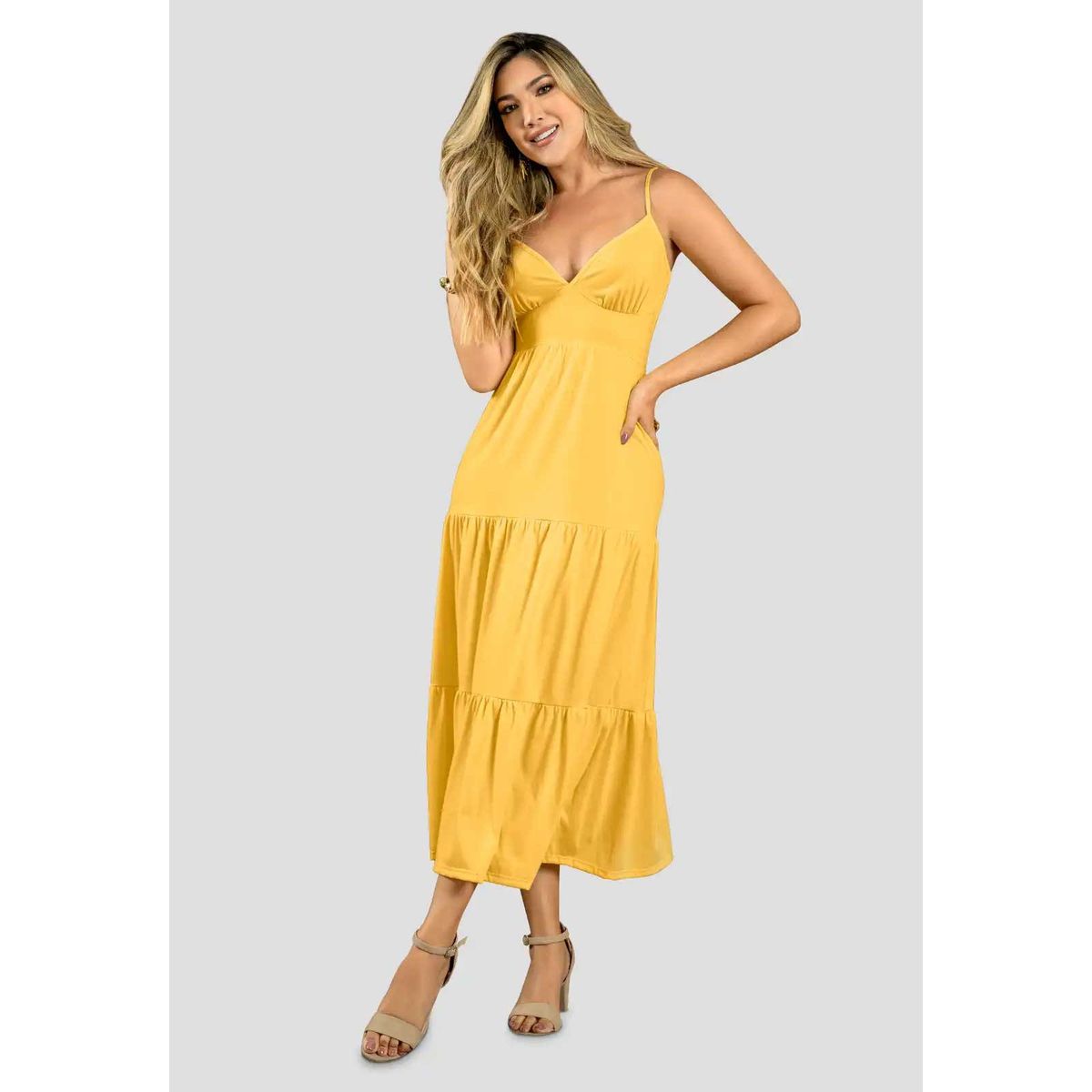 MARKETING PERSONAL - Vestido Largo Mujer Girasol Mp 111399