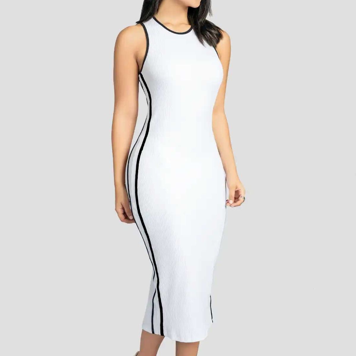 MARKETING PERSONAL - Vestido Largo Mujer Blanco Mp 111776