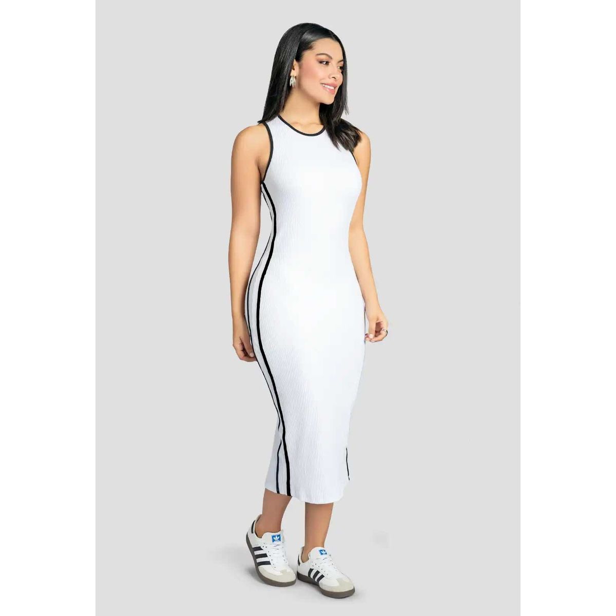 MARKETING PERSONAL - Vestido Largo Mujer Blanco Mp 111776