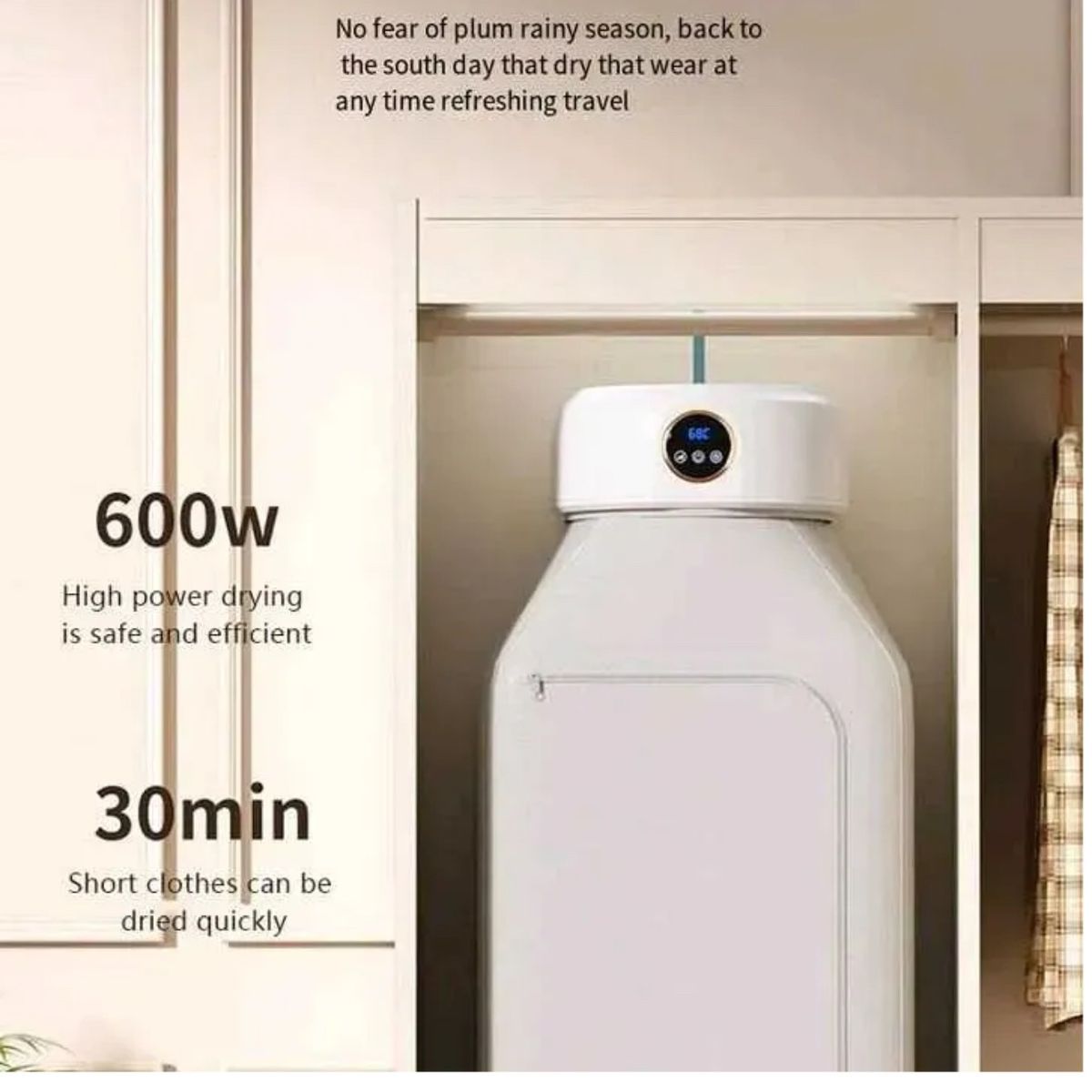 GENERICO - SECADOR DE ROPA PORTÁTIL