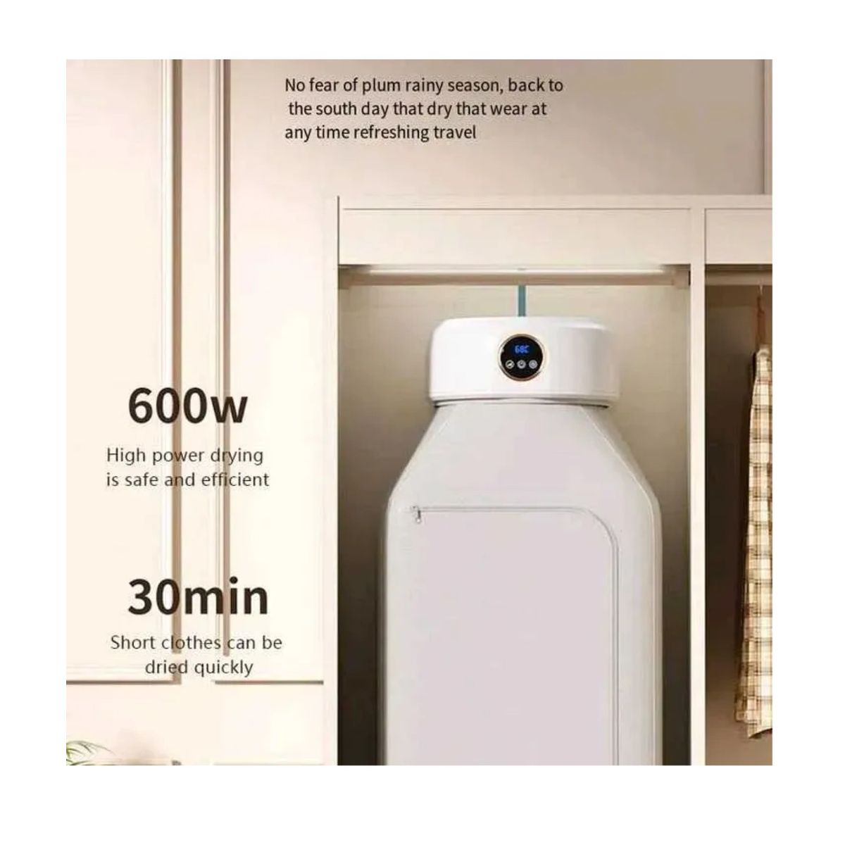 GENERICO - SECADOR DE ROPA PORTÁTIL