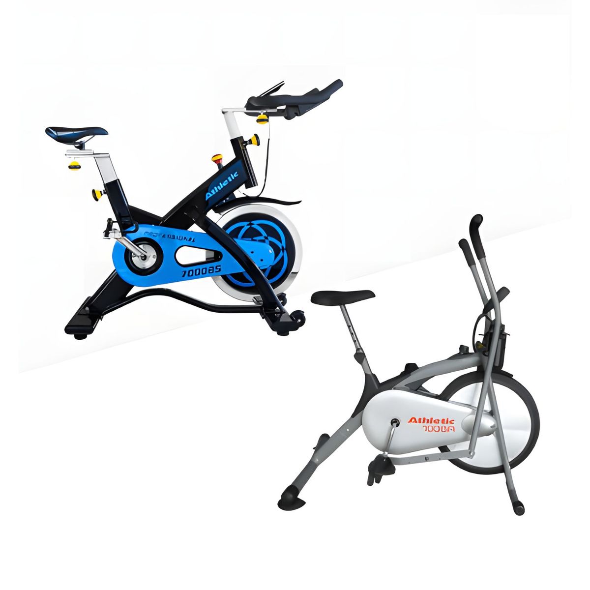 ATHLETIC - Combo cardio Athletic Bicicleta Estática Spinning 7000BS + Bicicleta Indoor 100BA..