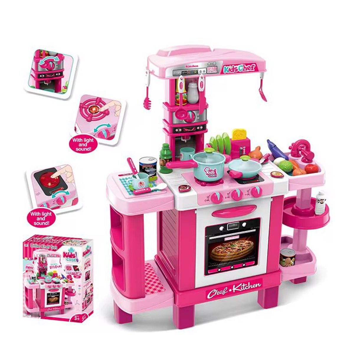 GENERICO - Cocina Para Niña Didáctica Kids Cook Con Accesorios