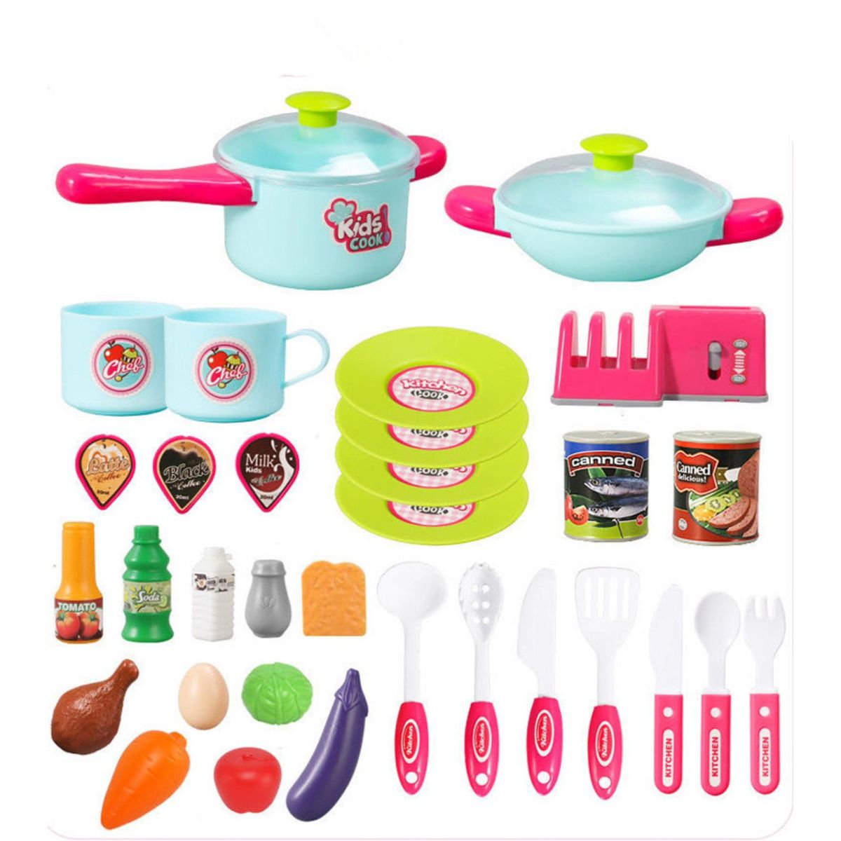 GENERICO - Cocina Para Niña Didáctica Kids Cook Con Accesorios