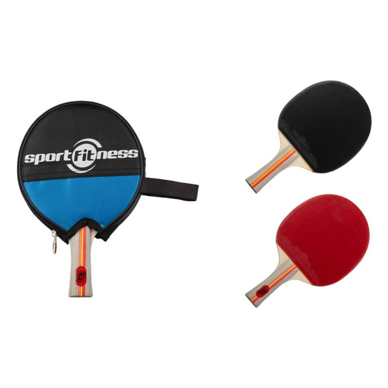 SPORTFITNESS - Raquetas Tenis de Mesa 2 Unidades