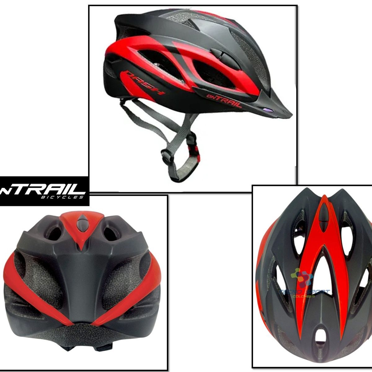 ONTRAIL - Casco Bicicleta Ontrail Ciclismo Mtb Ruta Patinaje Ajustable