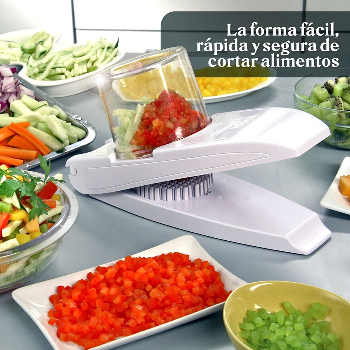 TV NOVEDADES - Cortador Manual De Cocina En Juliana O Cubos Wonder Magic