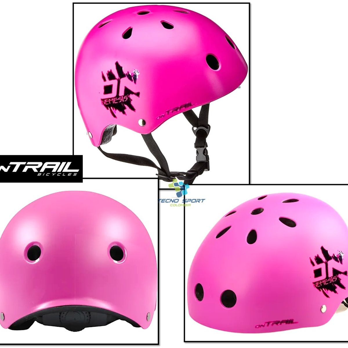 ONTRAIL - Casco Niño Niña Bicicleta Patines Bmx Skate Ajustable