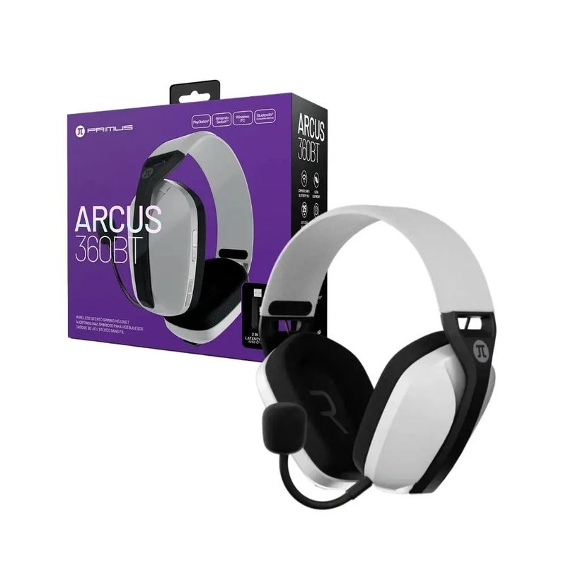 PRIMUS - Audífonos Gamer Inalámbricos Primus Arcus360BT Blanco