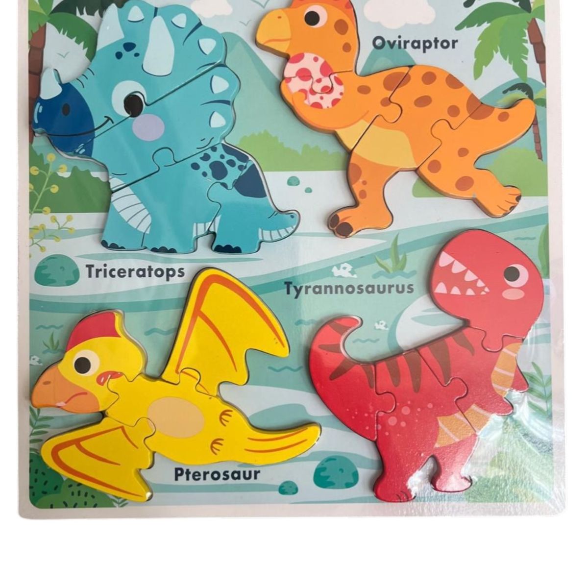 GENERICO - Rompecabezas Montessori Para Niños Jurásico Infantil