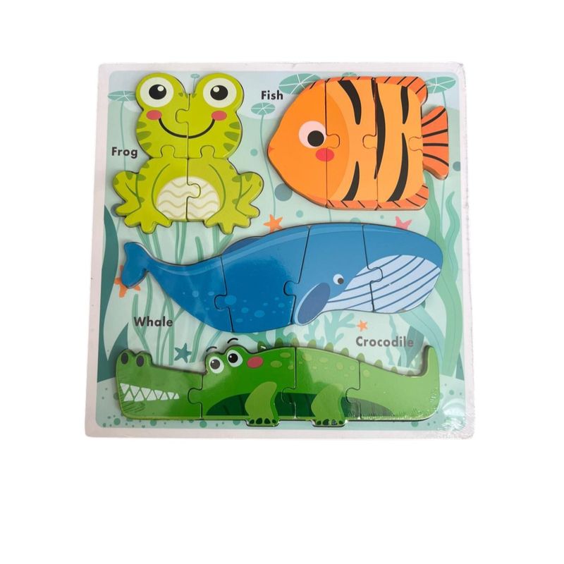 GENERICO - Rompecabezas Montessori Para Niños Marino Infantil