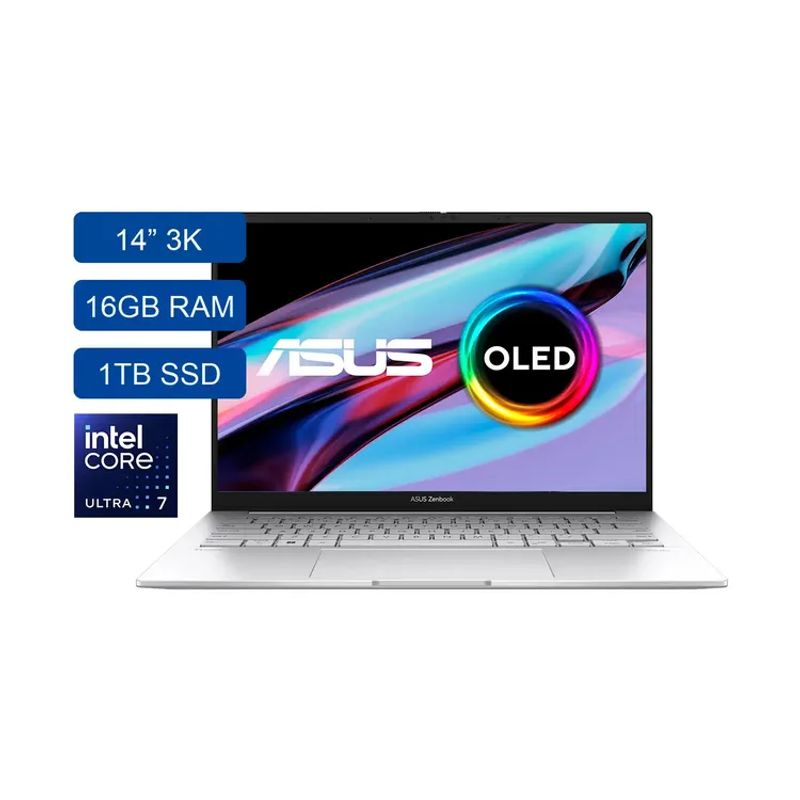 ASUS - Portatil ASUS Intel Core Ultra 7 155H 16Gb 1Tb 14 - UX3405MA-PZ420W