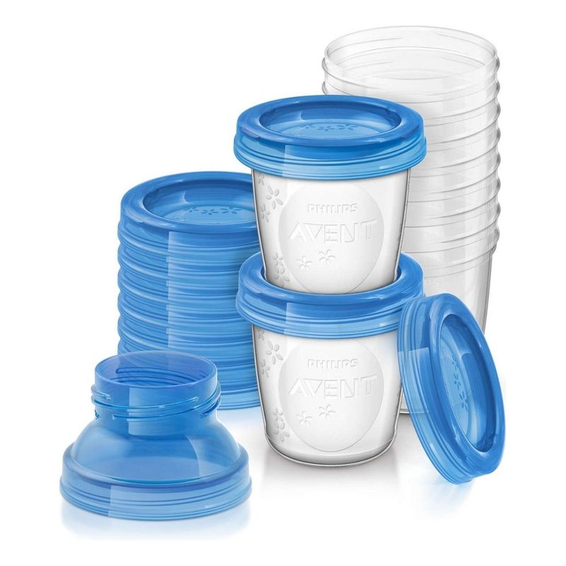 PHILIPS - Recipientes Leche Materna Avent Reutilizables 10 Unidades