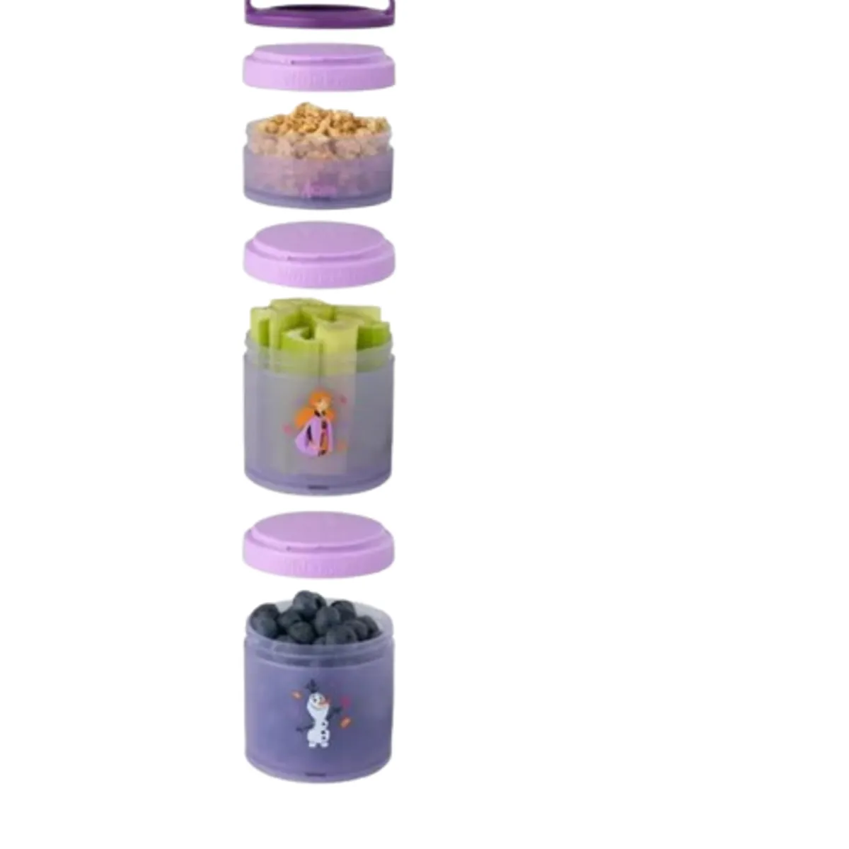 WHISKAS - Recipiente Porta Snacks Para Niños Whiskware 3 Contenedores