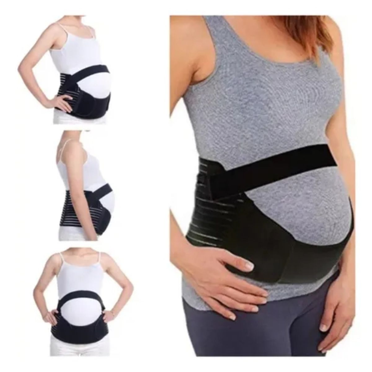 GENERICO - Faja Cinturón Soporte Lumbar Prenatal Ajustable Embarazo