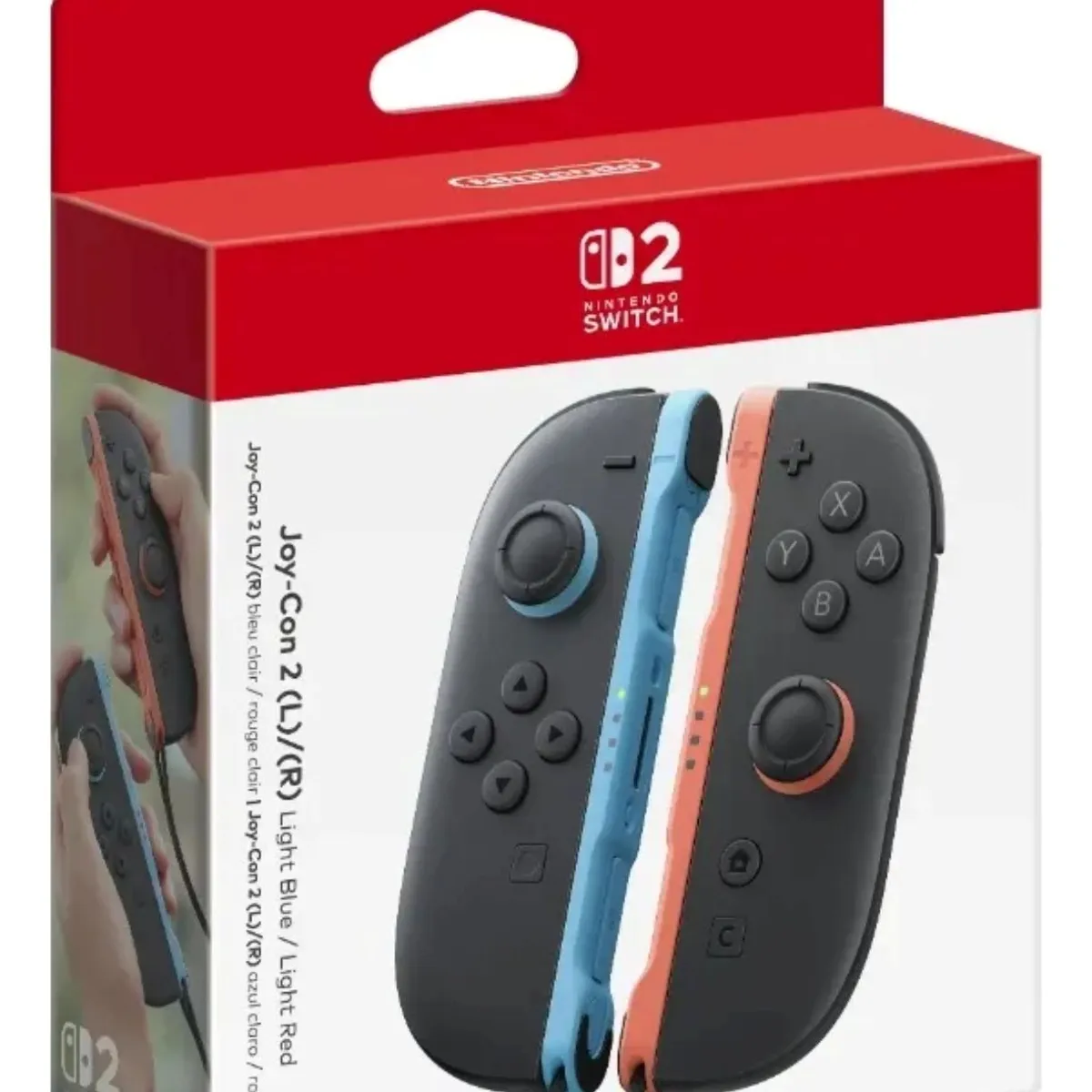 NINTENDO - Control Joy-Con (L-R) Azul y Rojo Neón Nintendo Switch 2