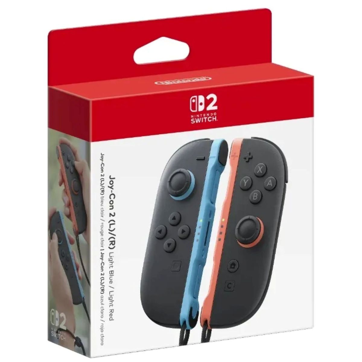 NINTENDO - Control Joy-Con (L-R) Azul y Rojo Neón Nintendo Switch 2
