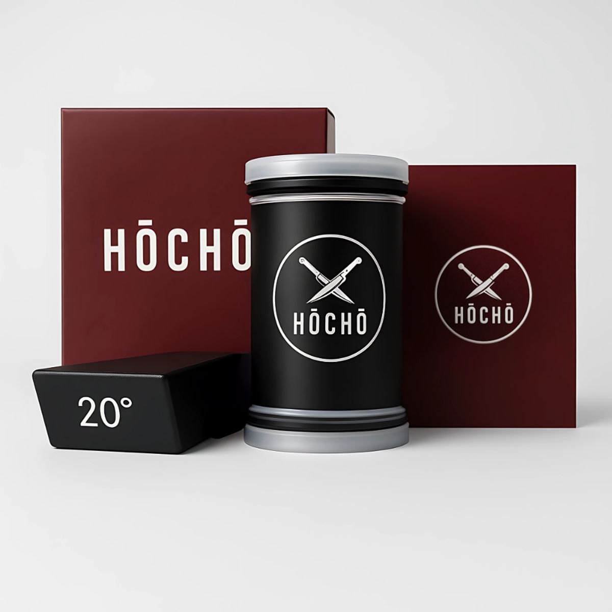 HOCHO - Hocho - Afilador Profesional De Cuchillos Rodante Diamantado Negro