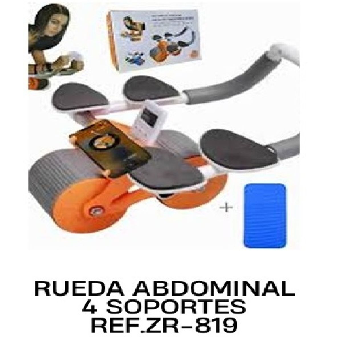 GENERICO - Rueda Abdominal 4 Soportes ZR 819