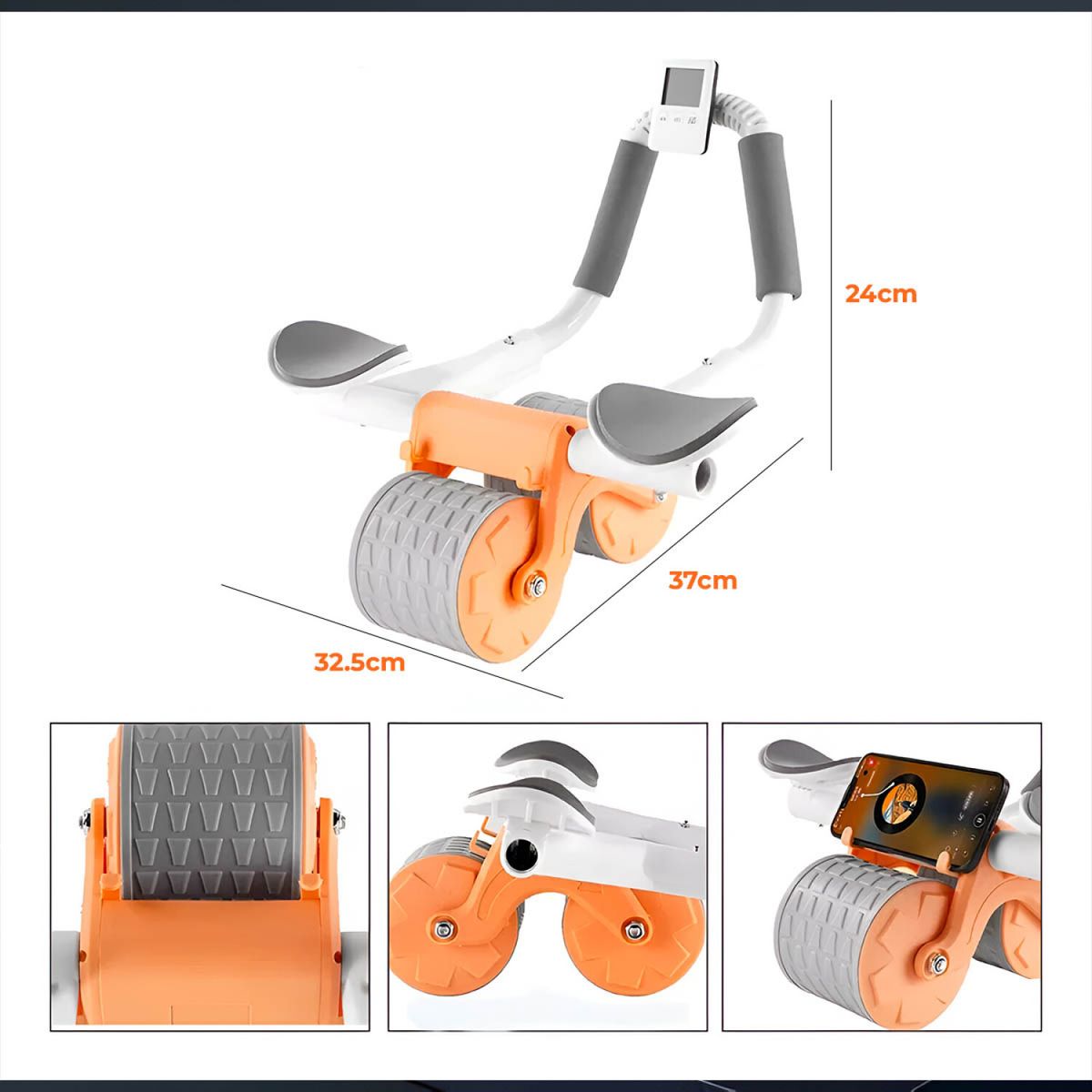 GENERICO - Rueda Abdominal 4 Soportes ZR 819