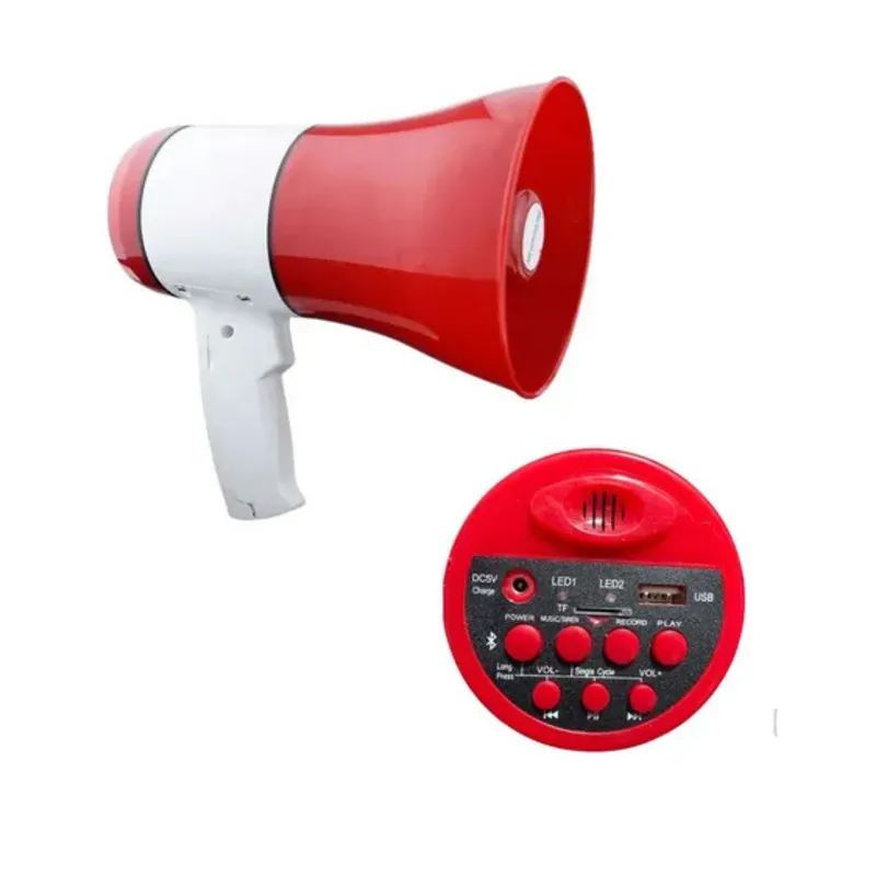 GENERICO - Megafono Perifoneo Recargable 30w Microfono Bocina Grabacion