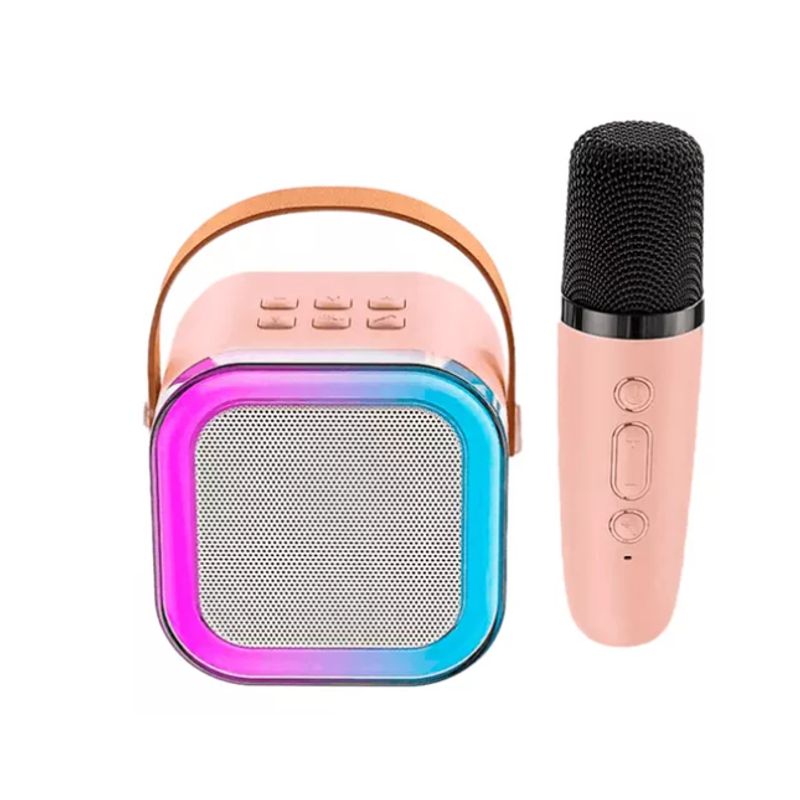 GENERICO - Parlante Microfono Karaoke Con Luces Y Bluetooth