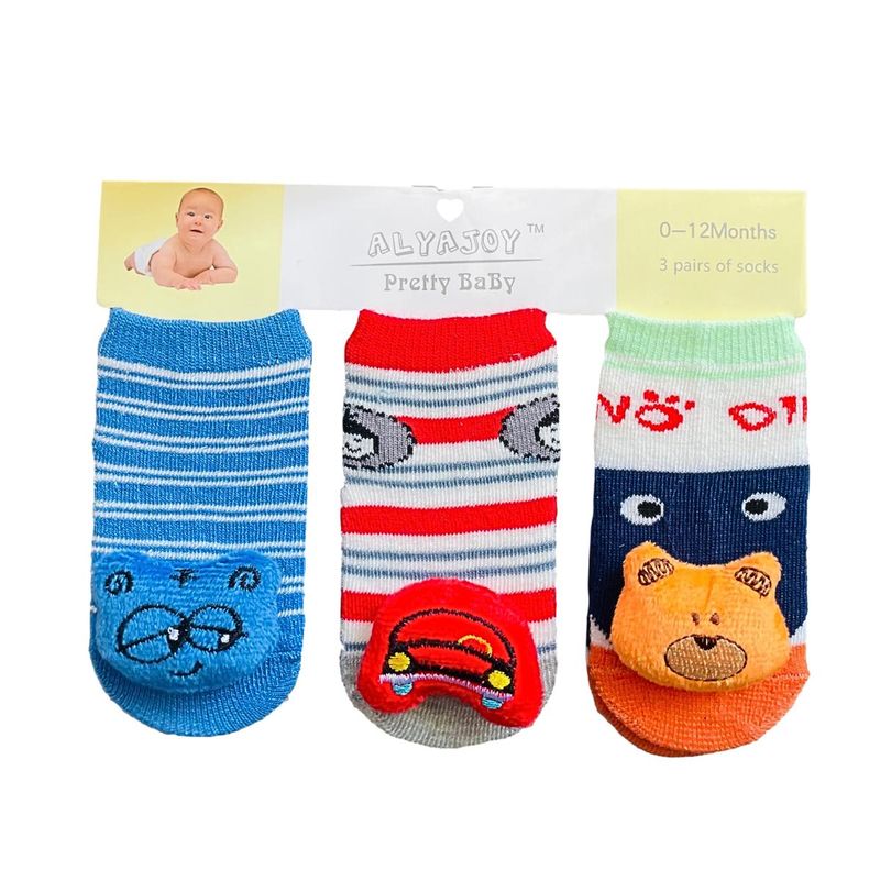MUNDO BEBE - Medias Para Bebés Niña Y Niño Set x 3 Bebe