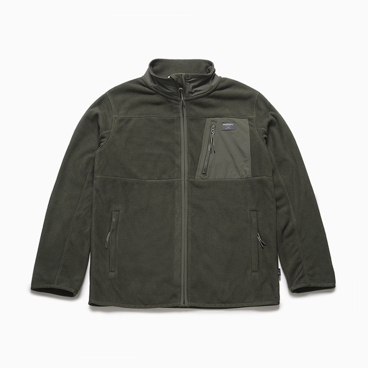 MERRELL - Chaqueta Hombre Merrell FULL ZIPPER MICROFLE Verde MERRELL