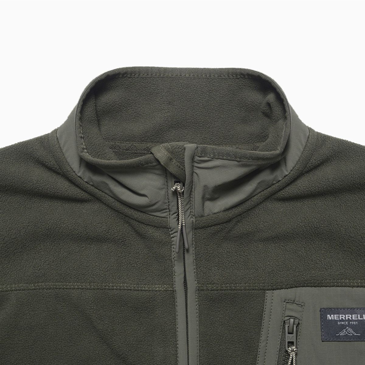 MERRELL - Chaqueta Hombre Merrell FULL ZIPPER MICROFLE Verde MERRELL