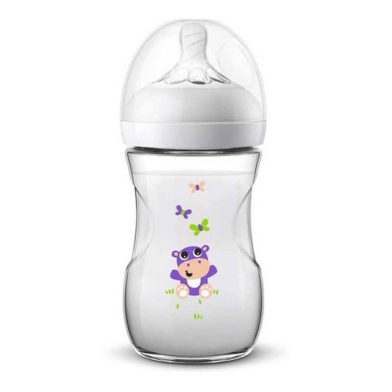 PHILIPS - Tetero Natural 9oz Hipopotamo Avent Scf07022