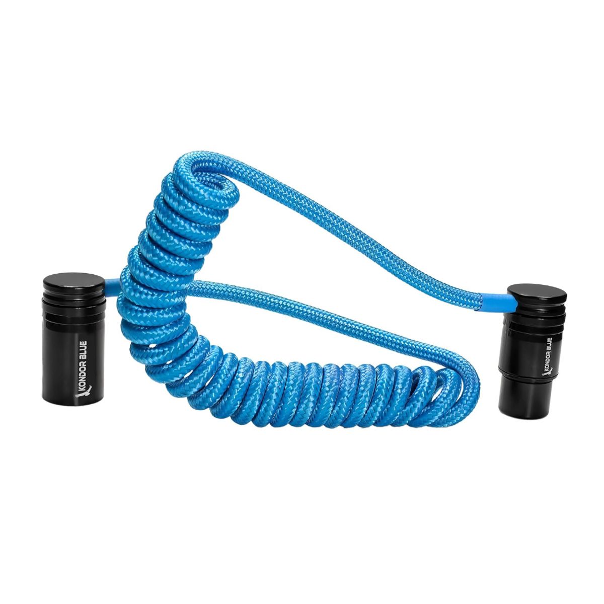 GENERICO - Cable XLR de ángulo recto trenzado en espiral 1mt - Kondor Blue