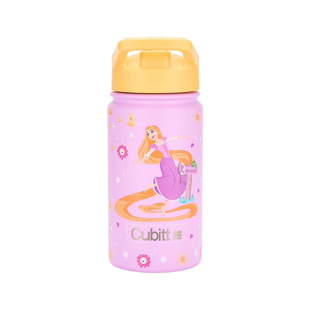 CUBITT - Termo para niños Cubitt Jr + Disney Rapunzel Yellow