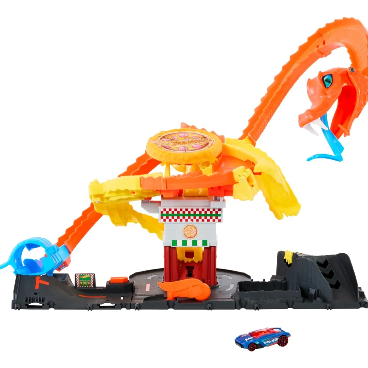 HOT WHEELS - Hot Wheels Pista De Carros Juguete Ataque Cobra Vs Pizzería