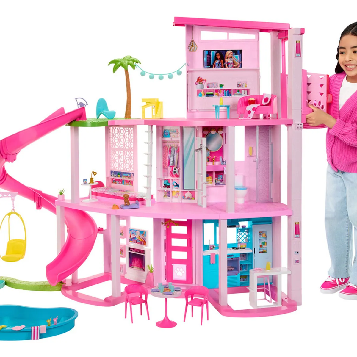 MATTEL - Barbie Dreamhouse Casa De Los Sueños Set De Juego Color Rosa