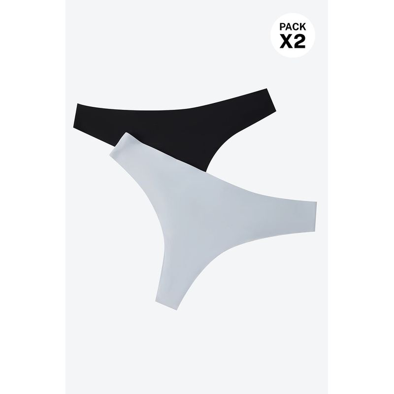 LILI PINK - Panty tipo brasilera termofusionado paquete x2
