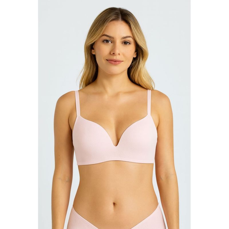LILI PINK - Brasier sin aro triangular en microfibra