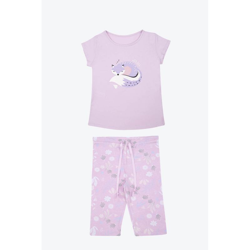 LILI PINK - Pijama para niñas de 2 piezas confeccionada en algodón