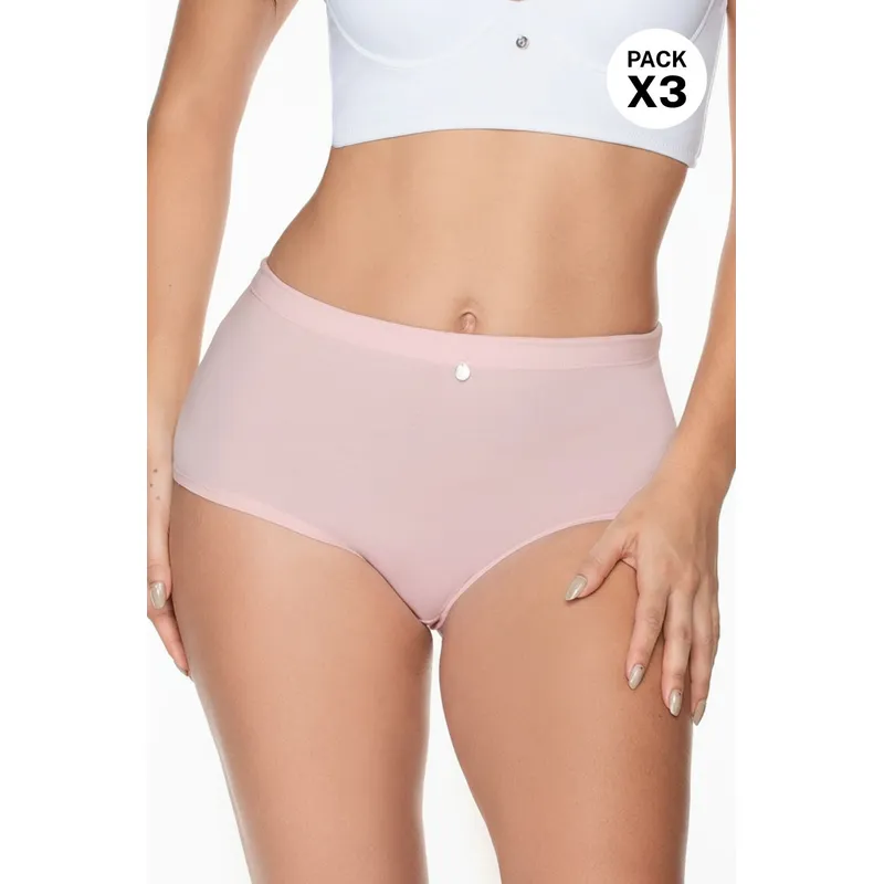 LILI PINK - Paquete x3 panty tipo bóxer en algodón