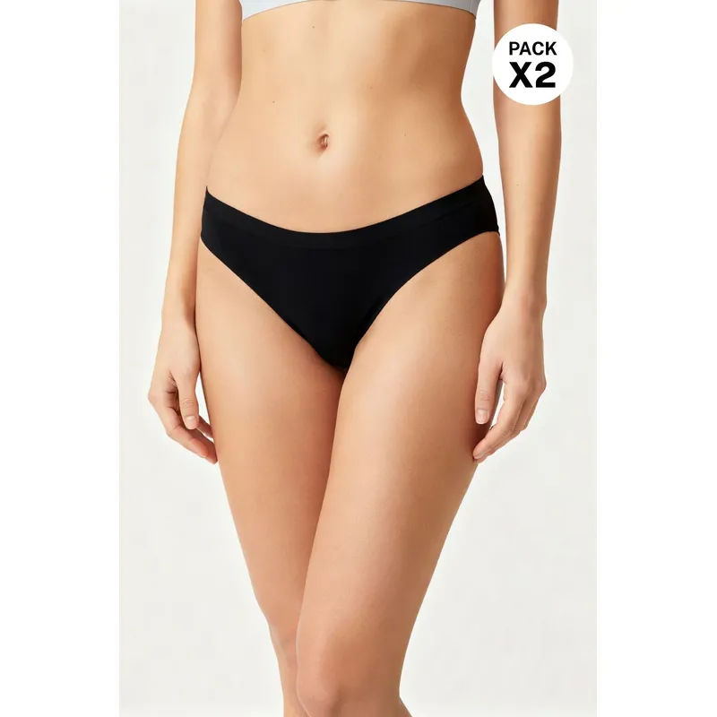 LILI PINK - Panty tipo brasilera termofusionado paquete x2