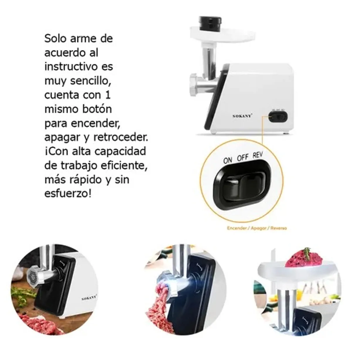 LANZURY IMPORTACIONES - Molino Eléctrico - Picador De Carne