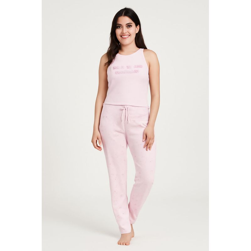 LILI PINK - Conjunto pijama para niña en 2 piezas confeccionado en algodón