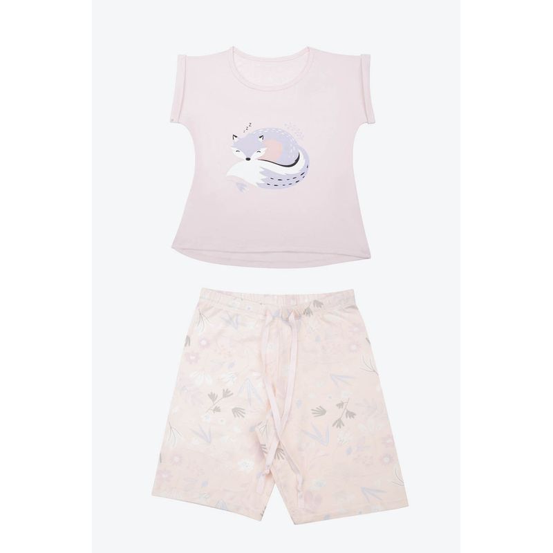 LILI PINK - Conjunto pijama para niñas de 2 piezas confeccionada en algodón
